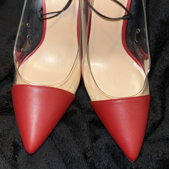 Aldo Red and Clear Sided Stiletto Style Heels Ladies Size 8 US women’s New* - Picture 9 of 9